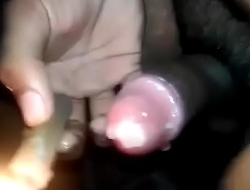 Indian slave boy melting wax on his cock from getting order from his mistress