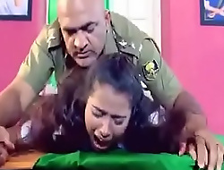 Army officer is forcing a lady fro hard sexual congress in his cabinet