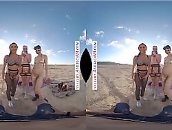 Curmudgeonly America - VR you get to think the world of 3 chicks in the desert